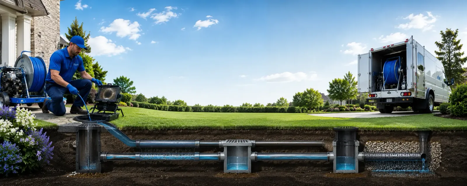 Outdoor drain cleaning information for Secor, IL